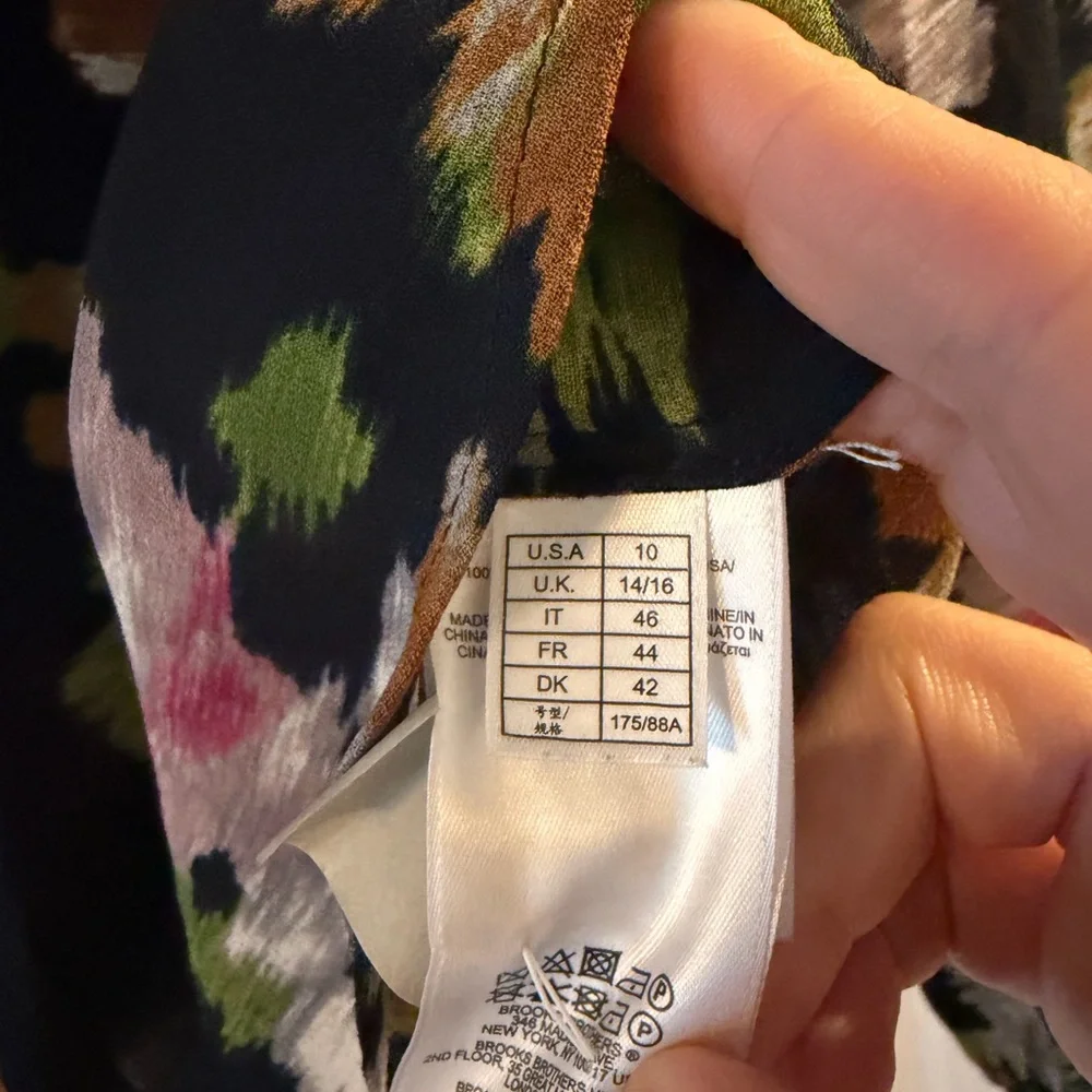 Brooks Brothers Floral Multicolor Blouse - Picture 3 of 6